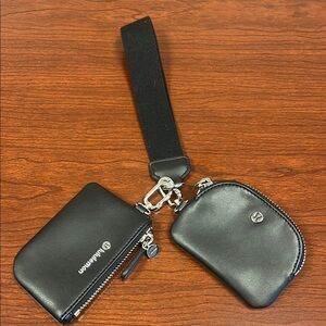 lululemon athletica Black Key & Card Holder Set